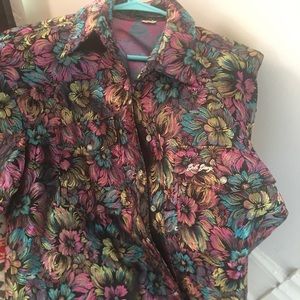 Bob Berg vintage western shirt. 100% silk